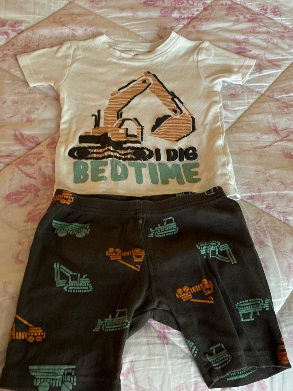 Kids 'I Dig Bedtime' Construction Pajama Set